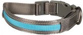 Metal halsband Blauw 36-51 cm/25 mm