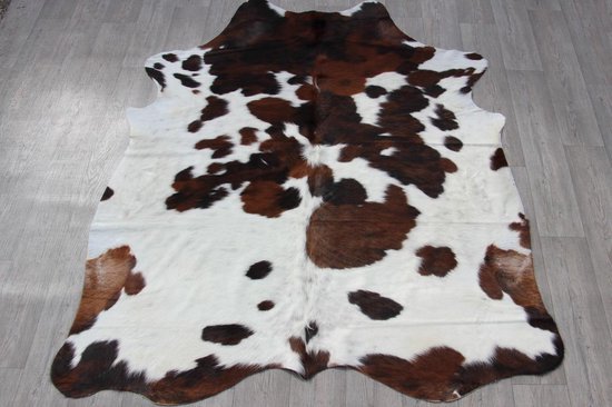 Unieke koeienhuid tapijt Normandische driekleur X10 | bol