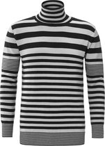 YCLO Knit Striped Light Grey/Black