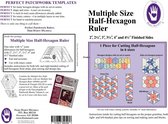 Marti Michell Quilt Liniaal 8282 Half Hexagon Ruler