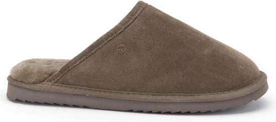 Warmbat Classic Suede Pantoffels - Moss - Maat 39