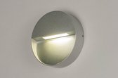 Lumidora Wandlamp 73165 - Ingebouwd LED - 6.0 Watt - 500 Lumen - 2700 Kelvin - Zilvergrijs - Metaal - Buitenlamp - IP54 - ⌀ 15 cm