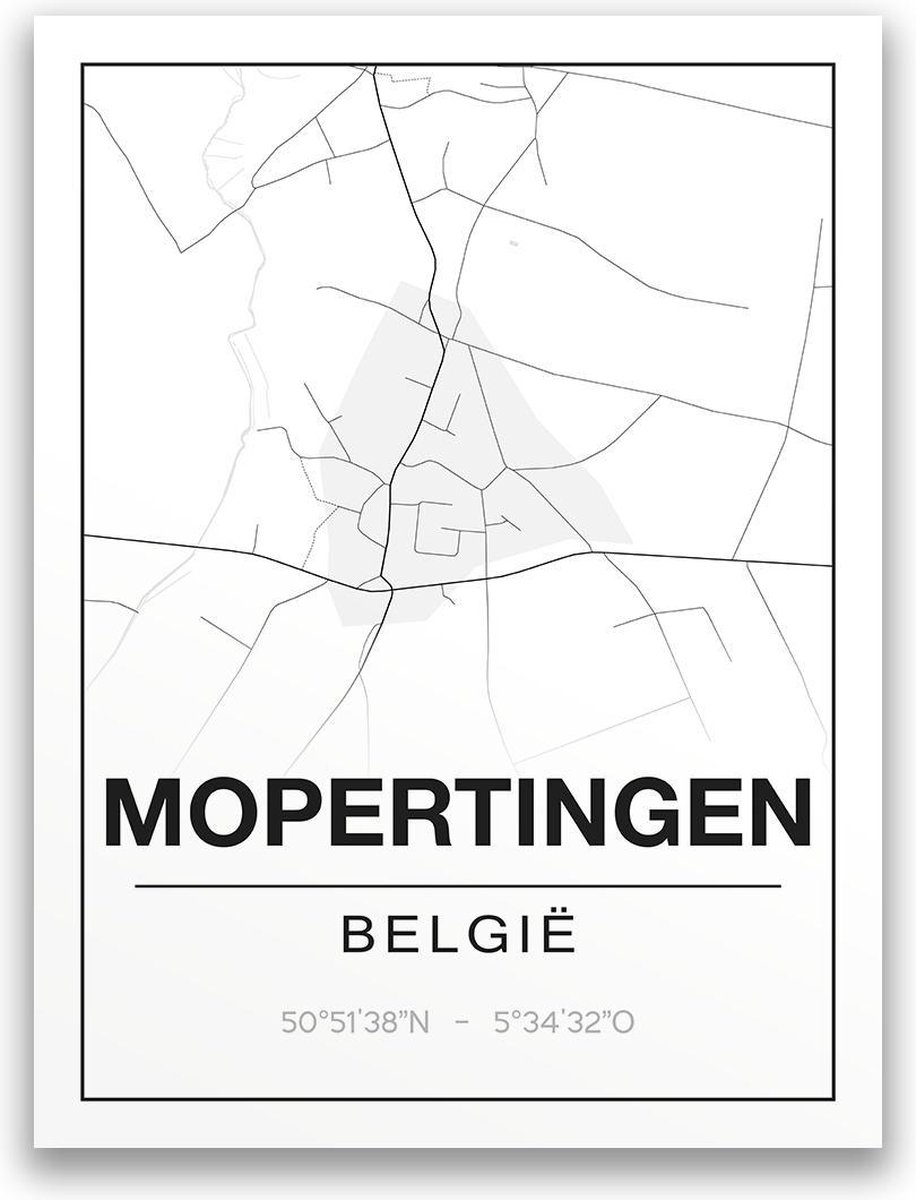 Poster/plattegrond MOPERTINGEN - A4