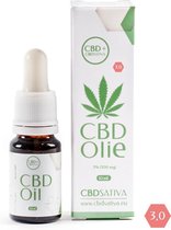 Full-Spectrum CBD Olie 3%, 10 ml - CBD Sativa - CBD Raw (300 mg) - Biologische hennepolie met plantaardige cannabidiol