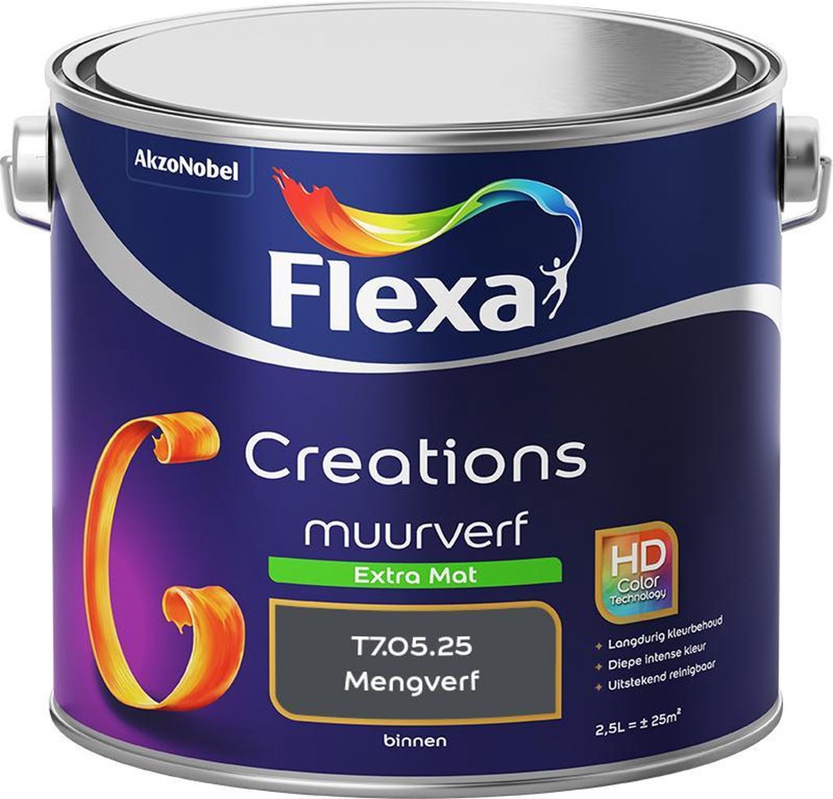 Flexa Creations Muurverf - Extra Mat - Mengkleuren Collectie - T7.05.25 - 2,5 Liter