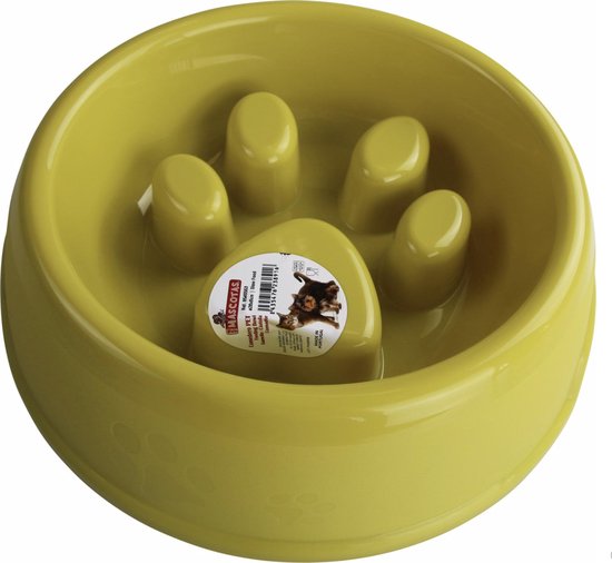 Mascotas voor huisdieren – Honden en katten – Anti schrokbak – Geel - 23 cm | bol.com