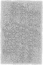 Tapis de Badmat doux Everdina Grijs | 70 x 120 | Séchage rapide et absorption d'humidité | Antidérapant avec clous
