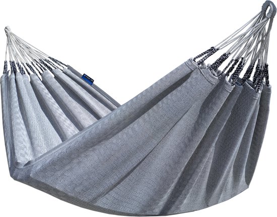 Potenza® COLOMBIAANSE hangmat - 2 persoons - EXTRA STEVIG - UV bestendig katoen - Grijs - Medelin