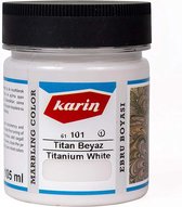 Karin Marbling Paint - Titanium White 101 - 105 ml