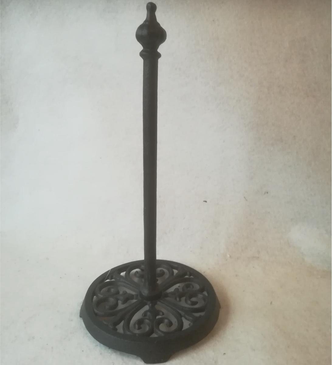 MadDeco - gietijzeren - keukenrolhouder - zwart