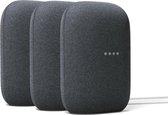 Google Nest Audio - Charcoal - 3-pack