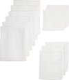 Meyco Baby Uni starterset - 12-pack - biologisch - hydrofiel - white