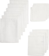 Meyco Baby Uni starterset - 12-pack - biologisch - hydrofiel - white