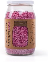 Decoratie grind/zand - Pot ca 1200 gram fel roze - Granulaat