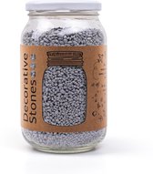 Decoratie grind/zand - Pot ca 1200 gram grijs - Granulaat