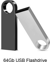 Compacte blank metalen 64Gb USB Stick - Flash Drive slechts 3,5cm