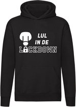 Lul in de Lockdown Hoodie | corona |virus | Hans Teeuwen | sweater | trui | unisex | capuchon