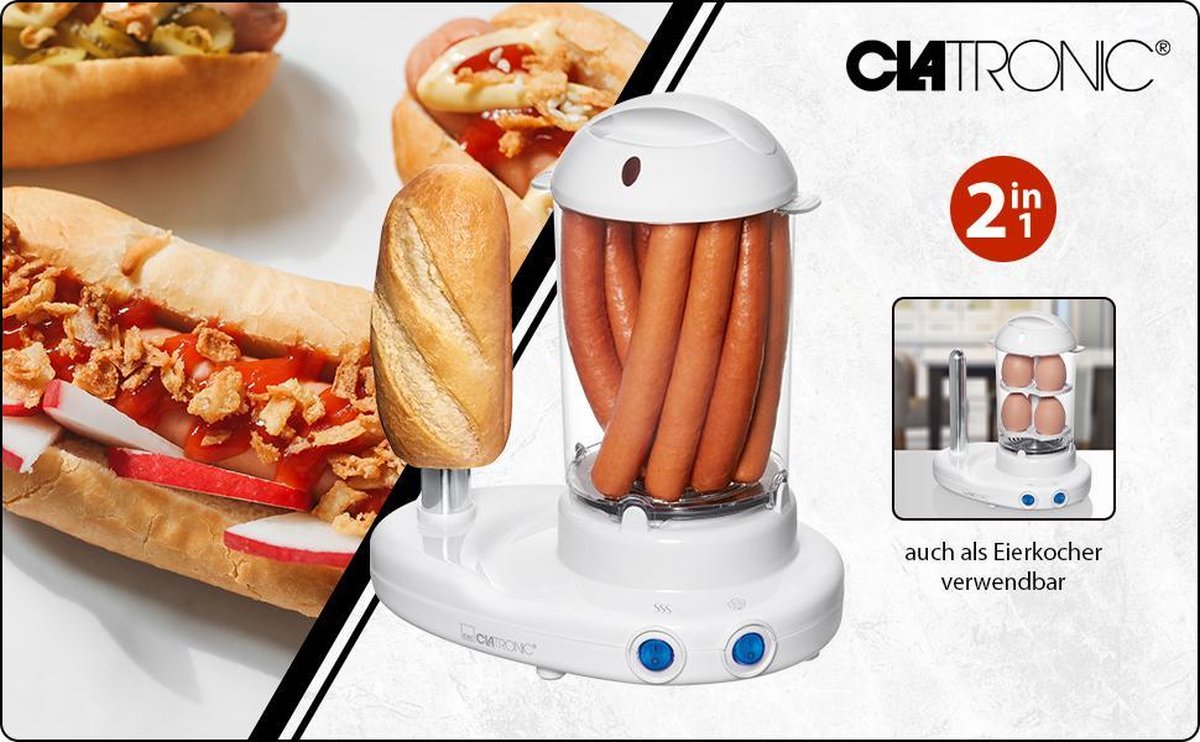 Clatronic 3420 Hotdog maker - Eierkoker | bol.com