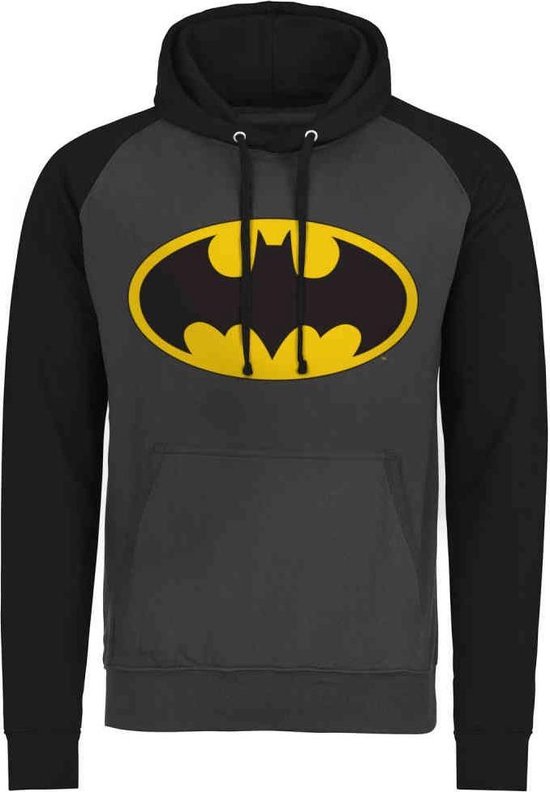 DC Comics Batman Hoodie/trui -L- Signal Logo Grijs/Zwart