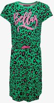 TwoDay meisjes jurk met luipaardprint - Groen - Maat 146/152