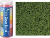 2x busjes fijn decoratie zand/kiezels kleur groen 500 gram - Decoratie zandkorrels mini steentjes 2 tot 6 mm