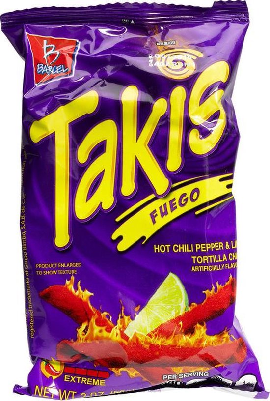 Takis Fuego Big Bag 280 Gram Bol