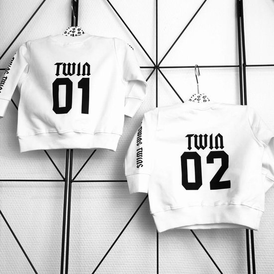 Setje tweeling sweaters twin 01 en twin 02-Maat
