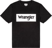 Wrangler SHORT SLEEVE LOGO TEE - BLACK - Mannen - Maat XXL