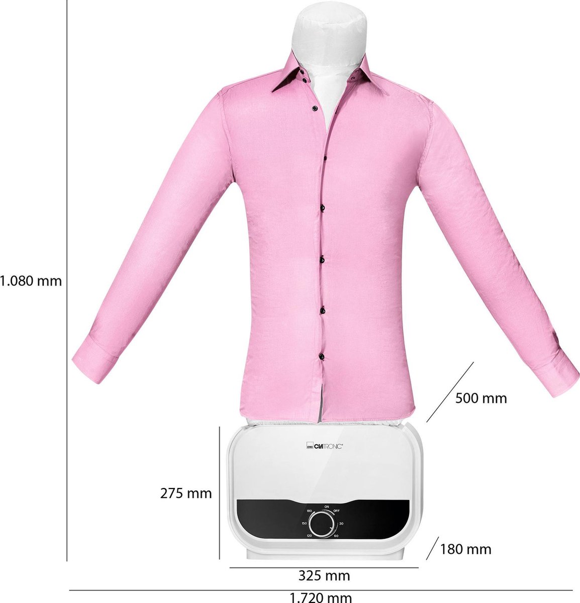 Clatronic HBB 3734 -Hemden-/blouse- en broekstrijksysteem - drogen en  strijken in... | bol.com