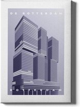Walljar - De Rotterdam - Muurdecoratie - Poster met lijst