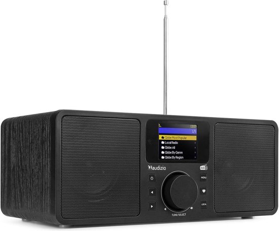 DAB Radio met Bluetooth en Internetradio - Audizio Rome - Wekkerradio -  Wifi - AUX - 2... | bol.com
