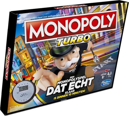 Thumbnail van een extra afbeelding van het spel Hasbro Monopoly Turbo - Speelgoed - Spellen