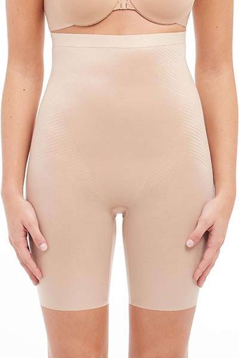 Spanx SPANXshape™ Invisible High-Waisted Mid-Thigh Short - Kleur Beige
