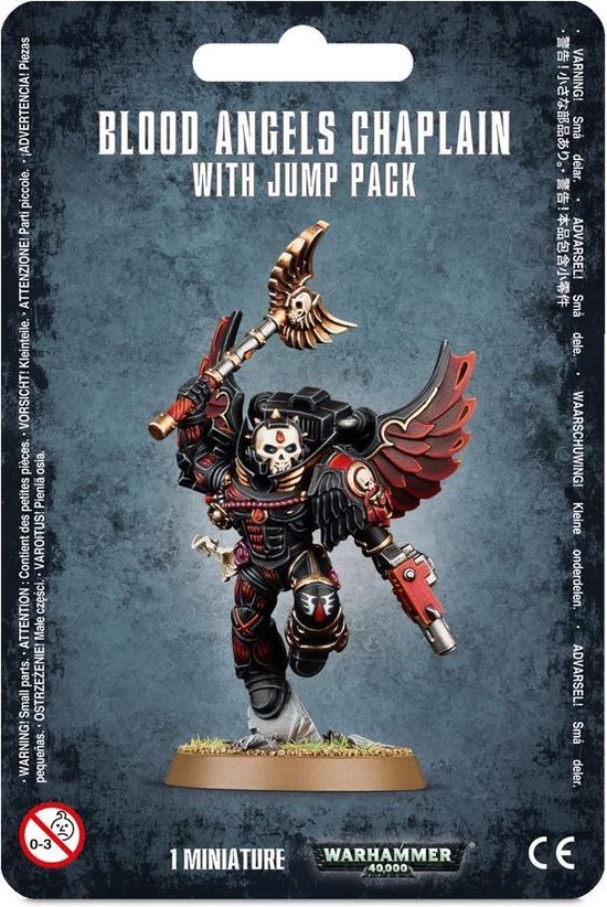 Thumbnail van een extra afbeelding van het spel Warhammer 40.000 Blood Angels Chaplain with Jump Pack