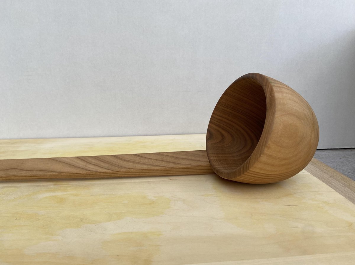 Grote houten soeplepel 52 cm