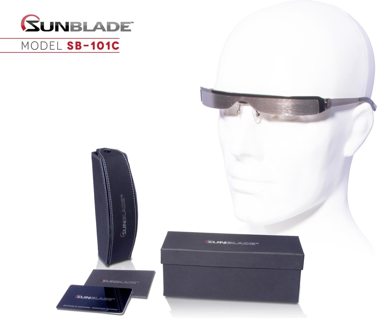 Sunblade SB-101C Fashion - Design zonnebril - Uniek ontwerp zonder glazen!