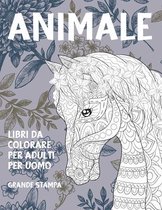 Libri da colorare per adulti per uomo - Grande stampa - Animale
