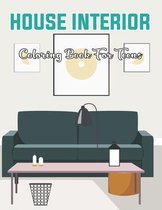 House Interior Coloring Book For Teens
