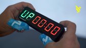 Timebirds mobiele workout timer met oplaadbare batterij - Zwart - EMOM - AMRAP - TABATA - Interval - Fitness - Crossfit - Gym - Klok