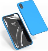 kwmobile telefoonhoesje voor Apple iPhone XR - Hoesje met siliconen coating - Smartphone case in stralend blauw