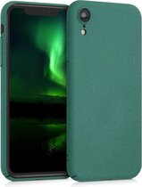 kwmobile hoesje voor Apple iPhone XR - Telefoonhoesje in metallic petrol - Backcover voor smartphone