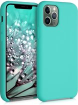 kwmobile telefoonhoesje voor Apple iPhone 11 Pro - Hoesje met siliconen coating - Smartphone case in turquoise