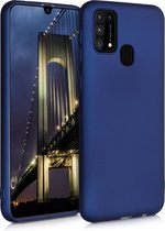 kwmobile telefoonhoesje voor Samsung Galaxy M31 - Hoesje voor smartphone - Back cover in metallic blauw