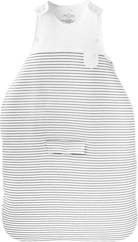 Sacco A Pelo Neonato MORI Clever 0.5 TOG - Cotone Biologico E Bambù, Taglia Unica Fino A 2 Anni, Grigio