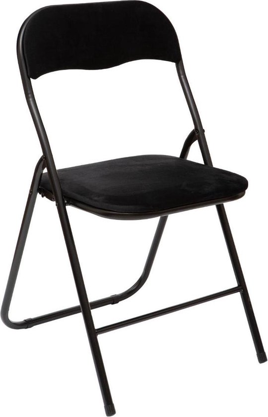 Stijg Omhoog gaan Terminologie Atmosphera Vouwstoel velvet zitvlak en rug bekleed - stoel - tafelstoel -  klapstoel -... | bol.com