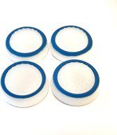 Thumb Grips | Thumb Sticks | Gaming Thumbsticks | Geschikt voor Playstation PS5 PS4 PS3 & Xbox X S One 360 | 1 Set = 4 Thumbgrips | Wit Lichtblauw