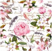 Harmony Servetten - Bloemen - 33 x33
