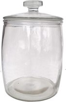 Glazen Voorraadpot XXXL omtrek 70 cm hoogte 32 cm