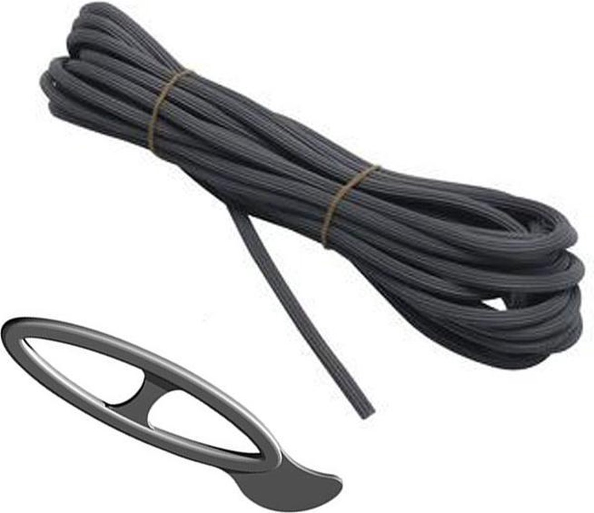 Hb Hor inrolpees met inroller - 10 meter - 5,1 mm dik - wit