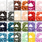 Acryl kralen - 24 kleuren - 4mm - 1200 stuks